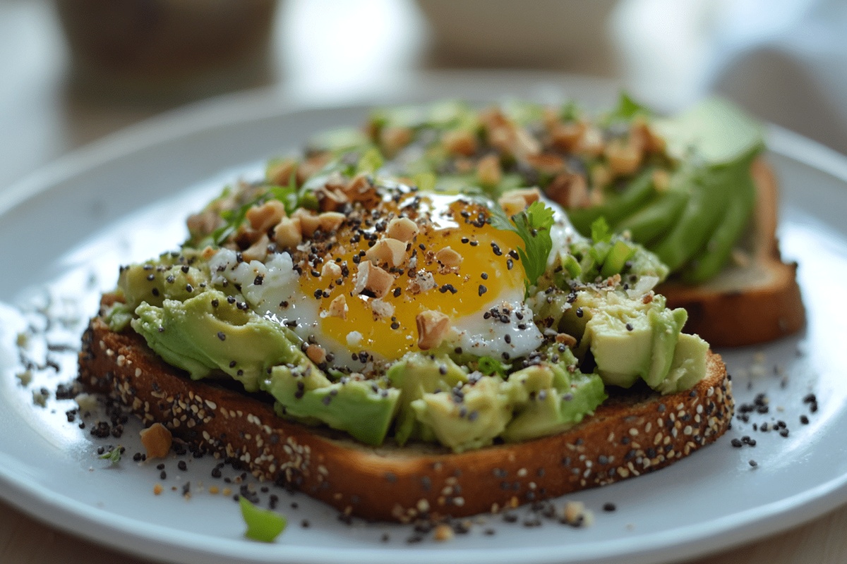 Avocado Toast with Bagel Seasoning & Poached Egg Recipe