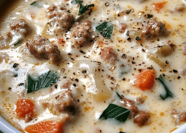 Sumptuous Creamy Parmesan Italian Sausage Soup Recipe