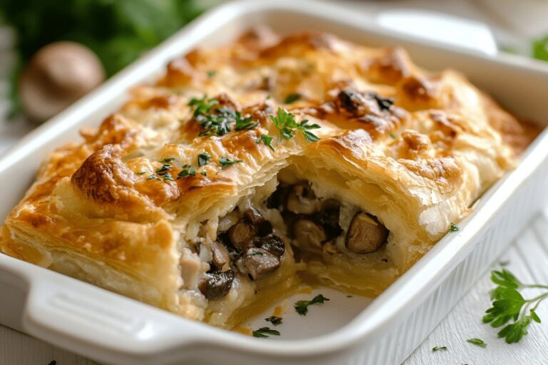 Chicken and Mushroom Pastry Recipe
