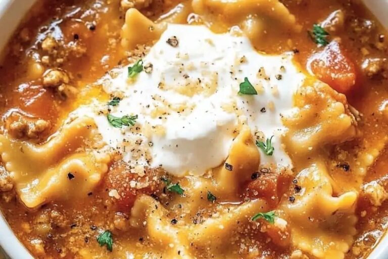 The BEST Lasagna Soup Recipe