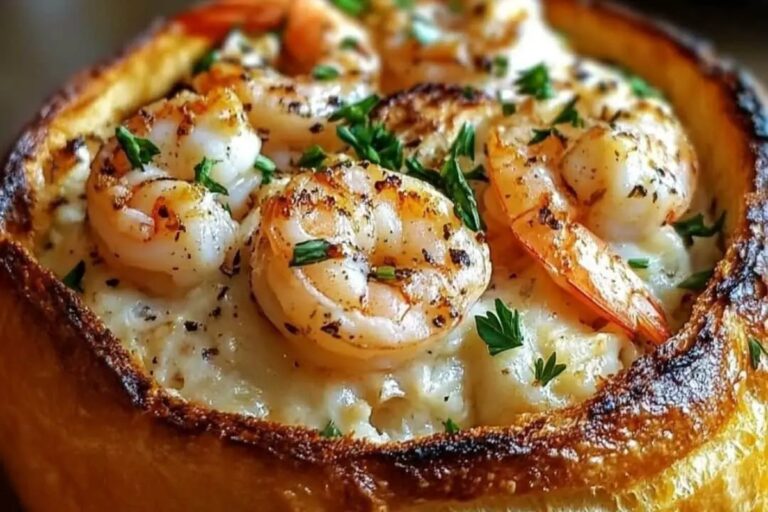 Stuffed Seafood Bread Bowl Recipe