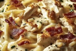Creamy Chicken Bacon Ranch Pasta Recipe