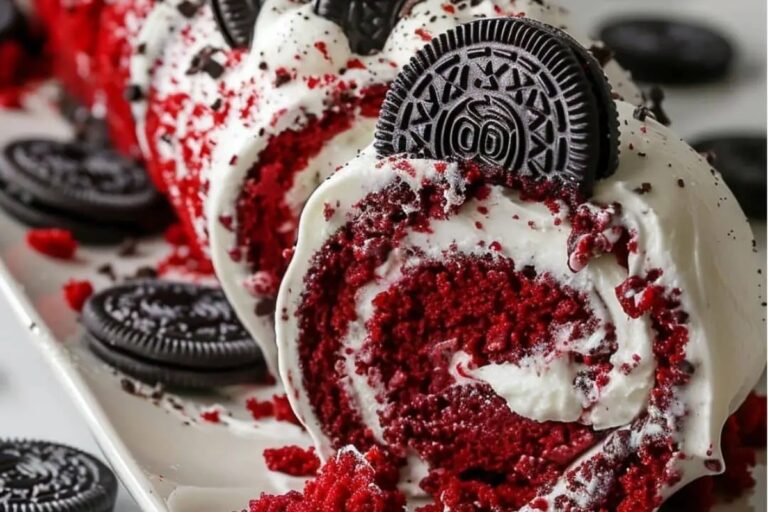 Christmas Red Velvet Cake Roll Recipe
