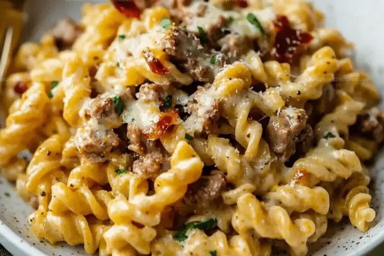 One-Pot Beef and Cheddar Ranch Pasta Recipe