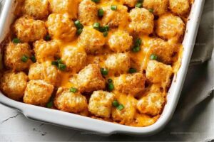 Buffalo Chicken Tater Tot Casserole Recipe