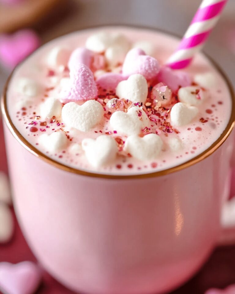 Valentines Pink Hot Chocolate Recipe