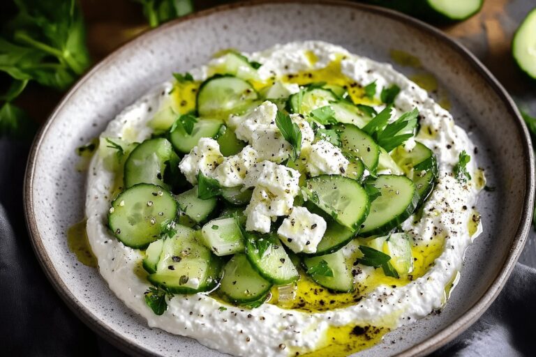 Whipped Feta Dip with Cucumber Salad Recipe