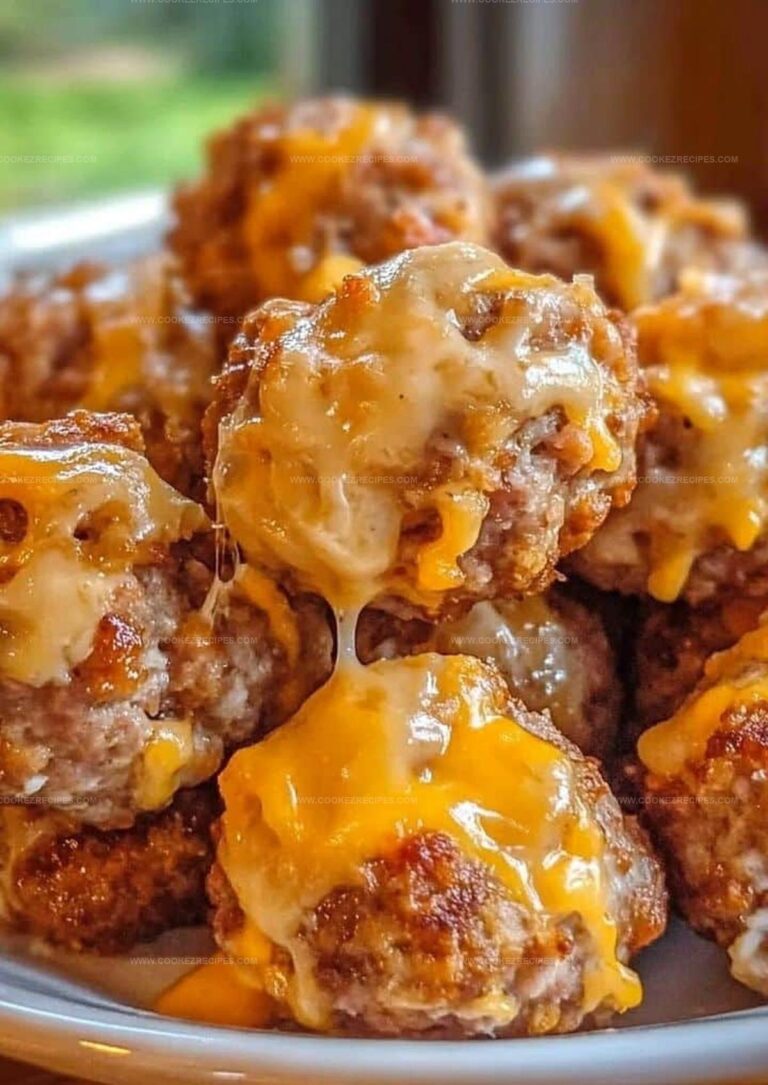 Pan-Seared Rotel Cream Cheese Sausage Balls Recipe
