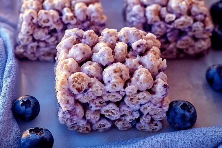 Blueberry Rice Krispies Treats Recipe