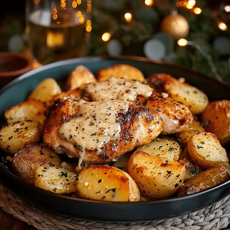Garlic-forward Garlic Parmesan Chicken And Potatoes Recipe