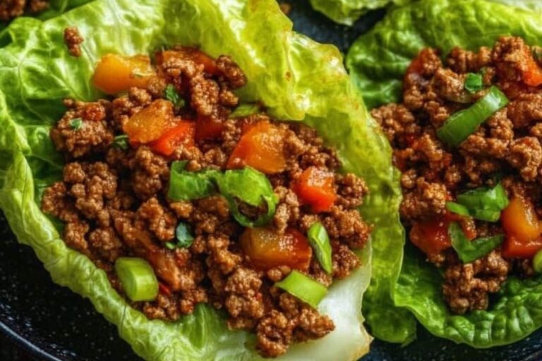 Ground Beef Lettuce Wraps Recipe