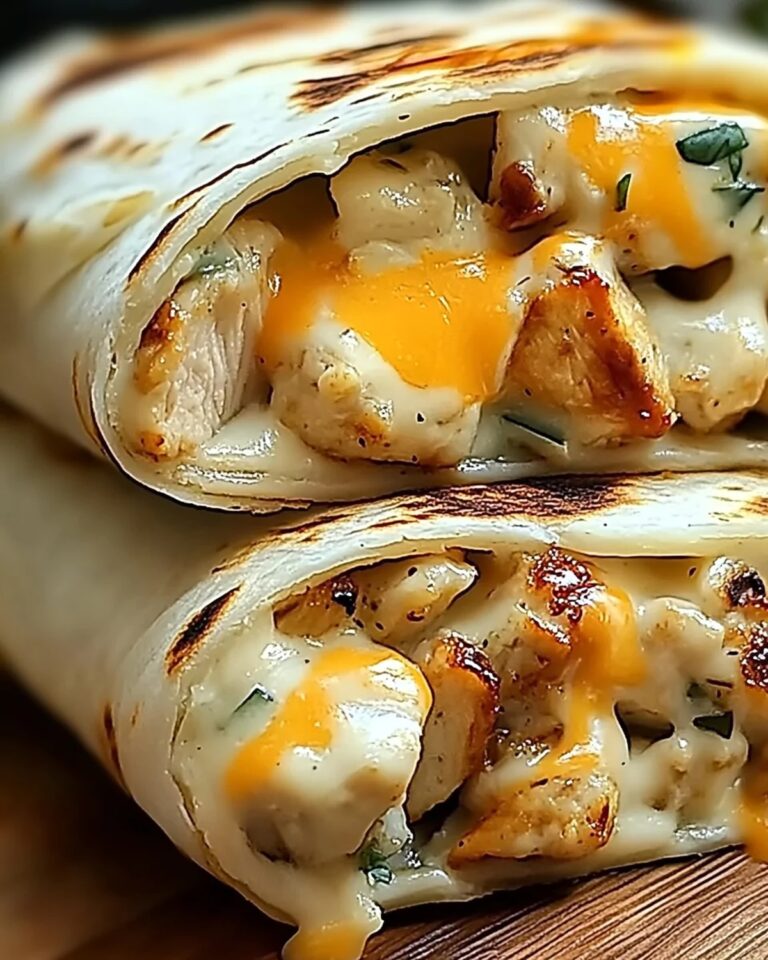 Savory Garlic Chicken Wraps Recipe