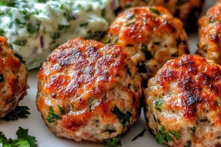 Greek Turkey Meatballs with Tzatziki Recipe