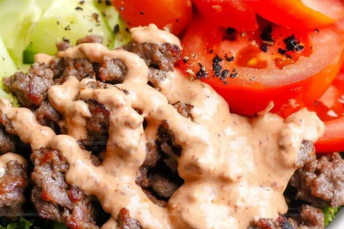 Burger in a Bowl The Low Carb Option Recipe
