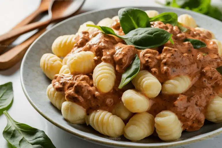 Creamy Gnocchi Bolognese with Spinach Recipe