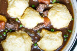 Slow Cooker Beef Stew and Dumplings Recipe