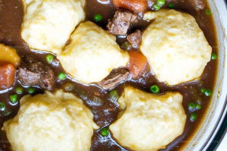 Slow Cooker Beef Stew and Dumplings Recipe