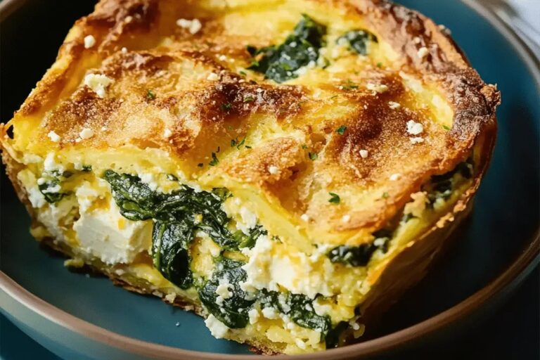 Spinach-Feta Muffin Casserole Recipe