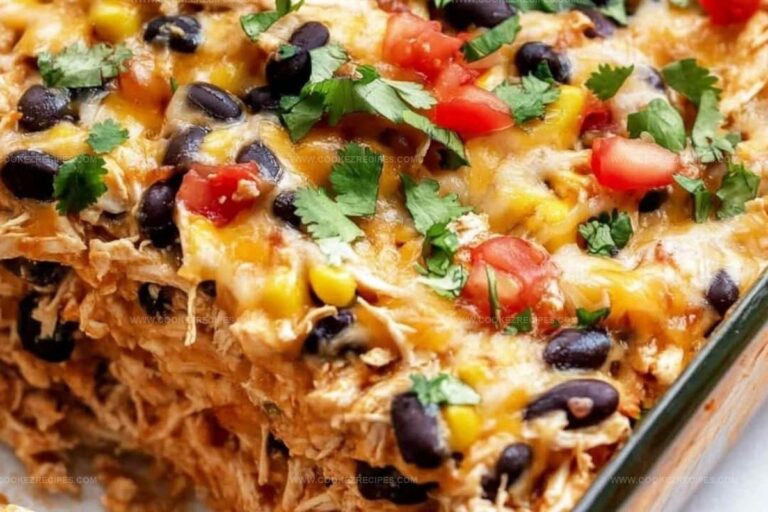 Easy Chicken Burrito Casserole Recipe