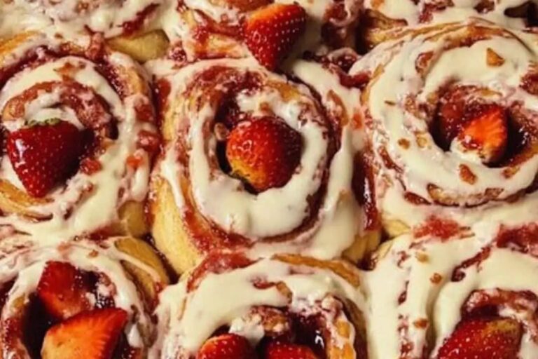 Strawberry Cheesecake Cinnamon Rolls Recipe