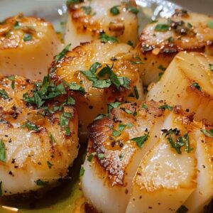 Moist Garlic Butter Baked Scallops Recipe