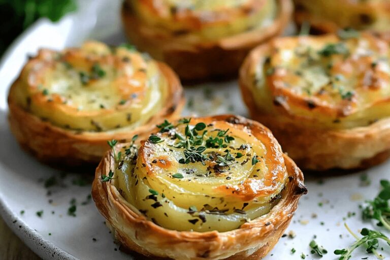 Garlic Herb Muffin Pan Potato Galette Recipe