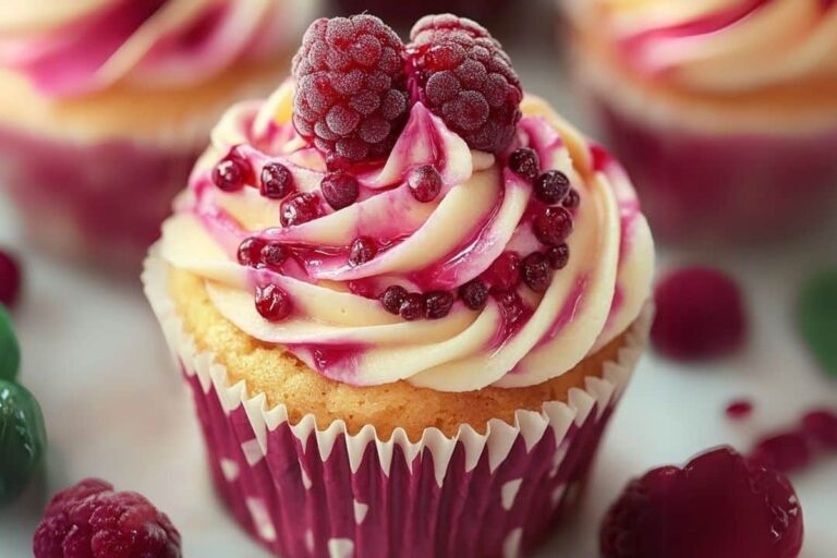 Raspberry Swirl Cupcakes Recipe