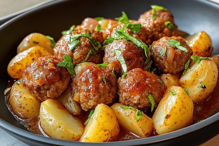 Meatballs and Potatoes Recipe