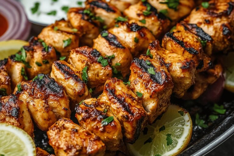 Authentic Shish Tawook (Grilled Chicken Skewers) Recipe