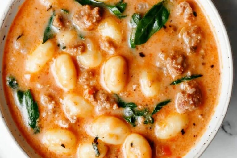 Creamy Italian Sausage Gnocchi Soup Recipe