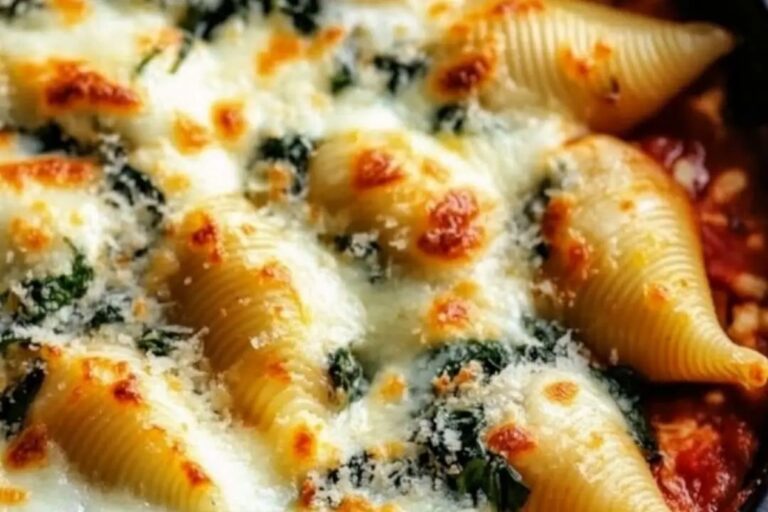 Easy Spinach & Ricotta Stuffed Shells Recipe