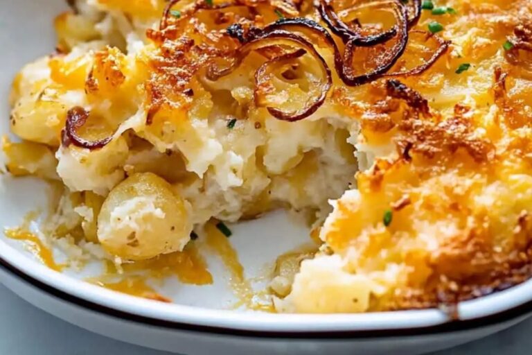 French Onion Funeral Potatoes Recipe