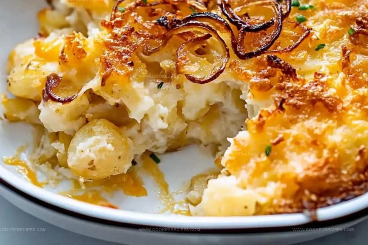 French Onion Funeral Potatoes Recipe