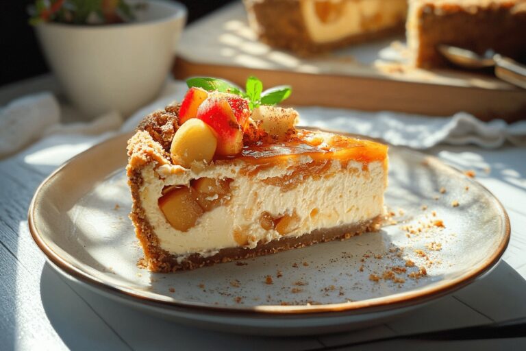 Apple Pie Italian Ricotta Cheesecake Recipe