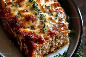 Melt-in-Your-Mouth Garlic Parmesan Chicken Meatloaf Recipe