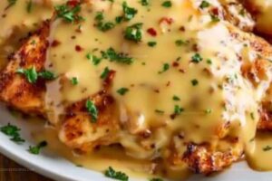 Smothered Chicken with Jack Cheese Recipe