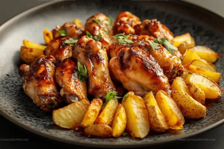 Crispy Chicken Wings & Potatoes Recipe