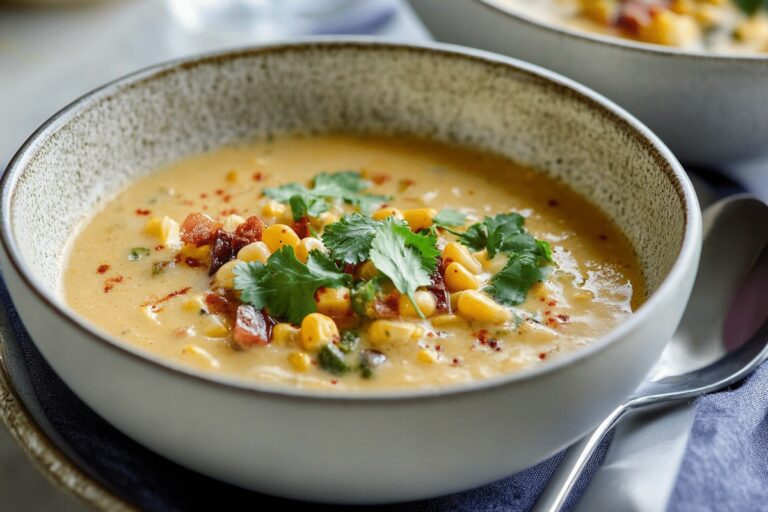 Roasted Poblano Corn Chowder Recipe