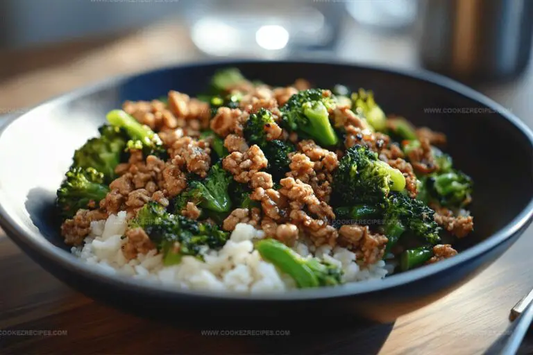 Honey Sriracha Ground Chicken and Broccoli Recipe