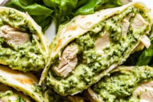 Healthy Pesto Chicken Salad with Rotisserie Chicken Recipe