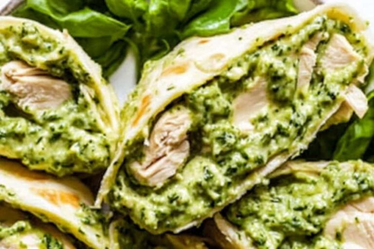 Healthy Pesto Chicken Salad with Rotisserie Chicken Recipe