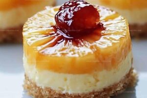 Mini Pineapple Upside-Down Cheesecakes Recipe