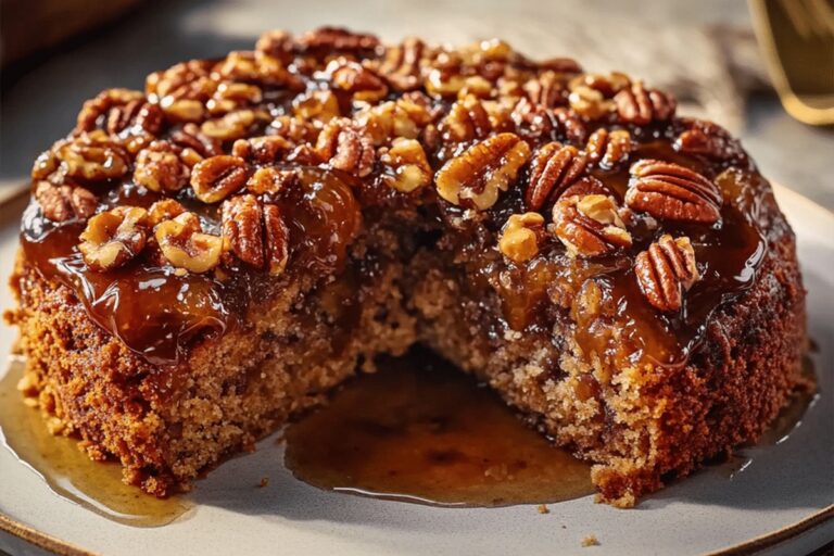 Pecan Upside Down Cake Recipe