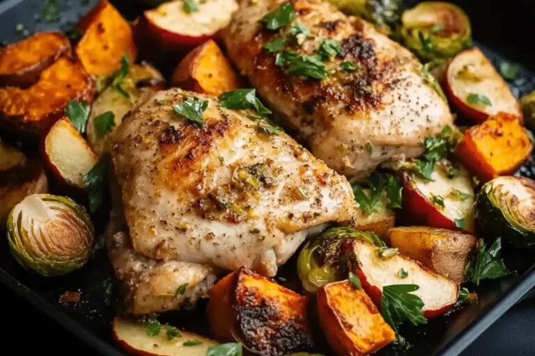 Sheet Pan Chicken & Fall Veggies Recipe