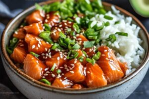 Crispy Salmon and Rice Bowl Recipe
