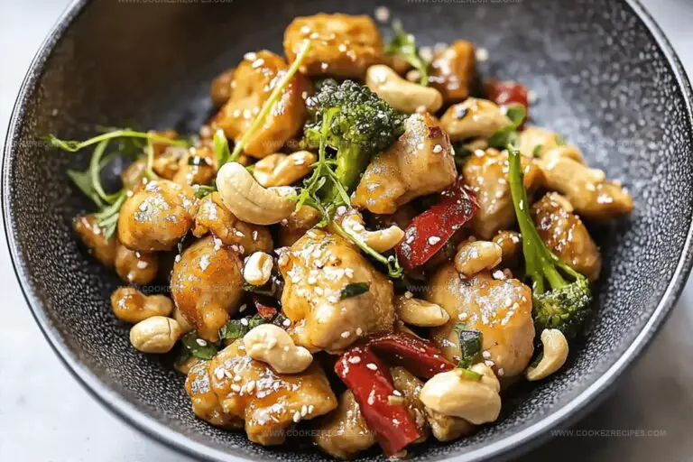 Sesame Ginger Cashew Chicken Recipe