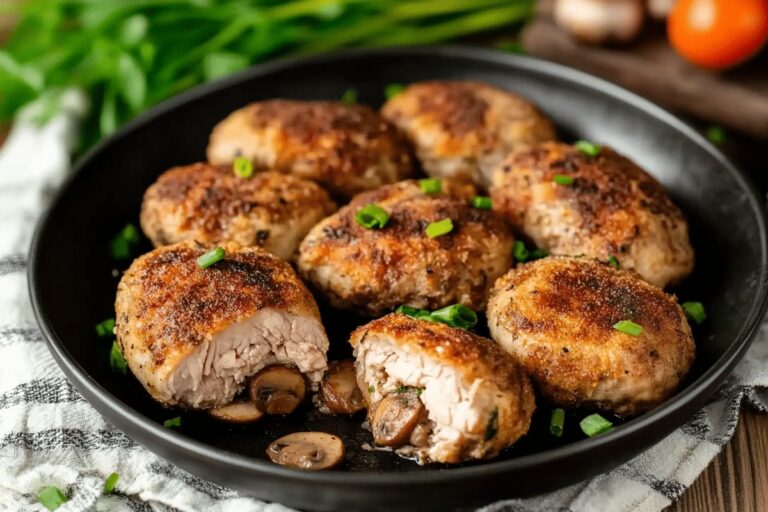 Turkey Kotlety with Mushrooms Recipe