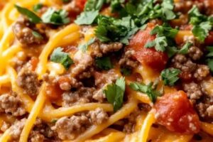 CrockPot Taco Spaghetti Recipe