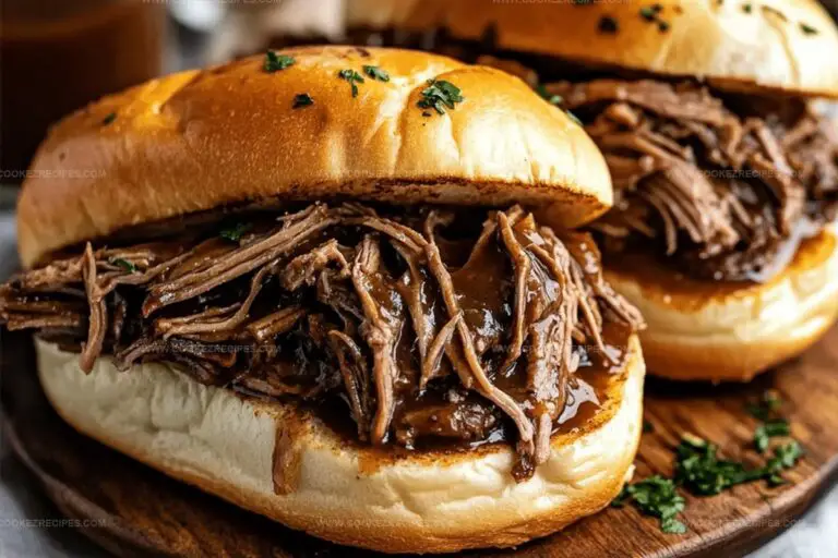 Crockpot French Dip Sandwiches Recipe