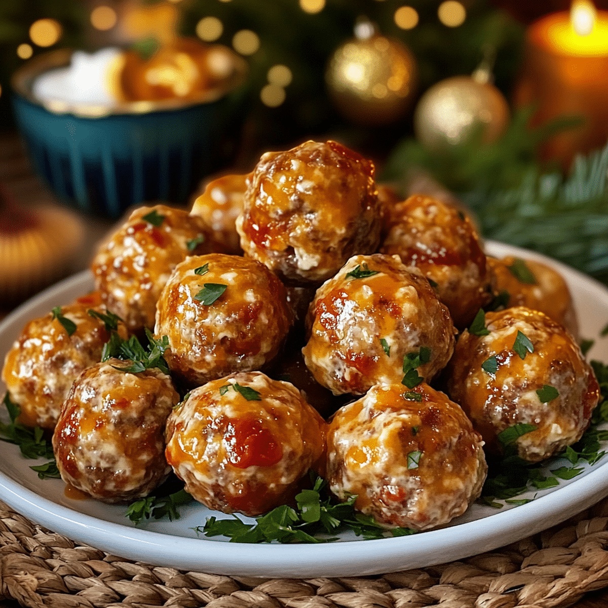 Smoldering Rotel Cream Cheese Sausage Balls Recipe